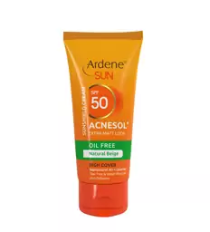 کرم ضد آفتاب رنگی فاقد چربی آردن سان مدل Acnesol Plus با Spf50 حجم 50 میلی لیتر | بیوتی مال