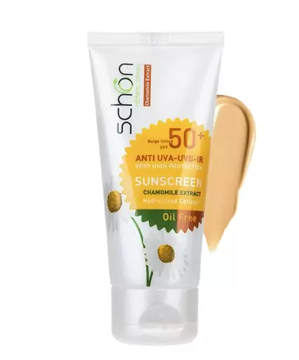 کرم ضد آفتاب رنگی فاقد چربی spf50 شون بژ بیوتی مال