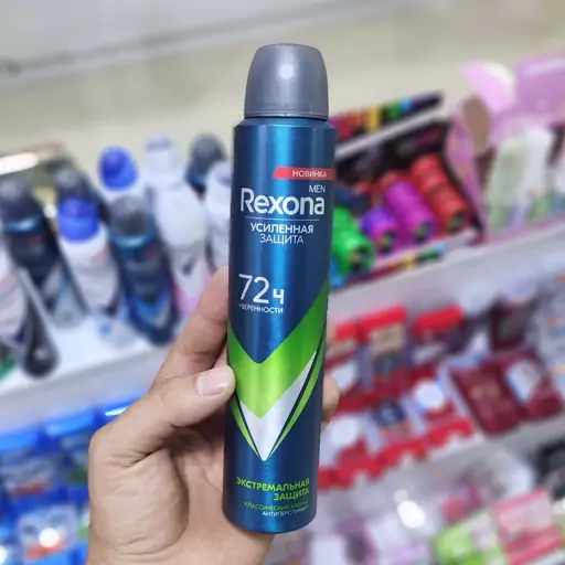 اسپری دئودورانت رکسونا Rexona مردانه 72 ساعته حجم 200 میل