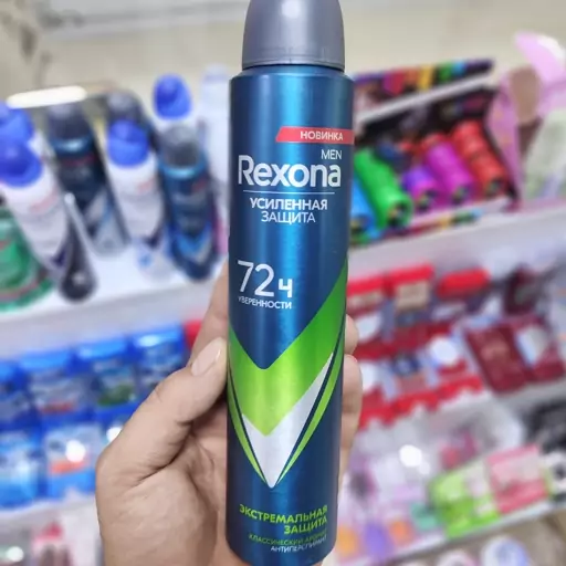 اسپری دئودورانت رکسونا Rexona مردانه 72 ساعته حجم 200 میل