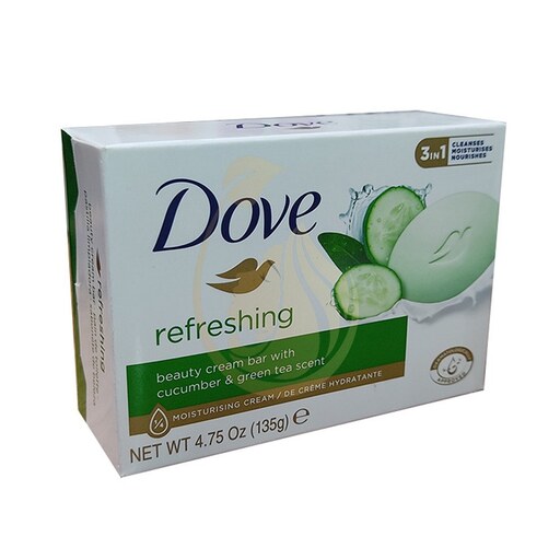 صابون داو Dove refreshing حاوی عصاره خیار و چای سبز 135 گرمی