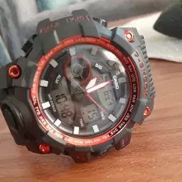 ساعت مچی اسپرت جی شاک  G-SHOCK  دو زمانه دیجیتال و عقربه ای