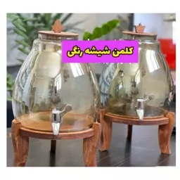 کلمن پذیرایی درب چوبی کلمن پایه چوبی