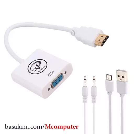 تبدیل HDMI به VGA ایکس پی Xp-HV867H همراه با کابل صدا (ساپورت پلی استیشن و Xbox)