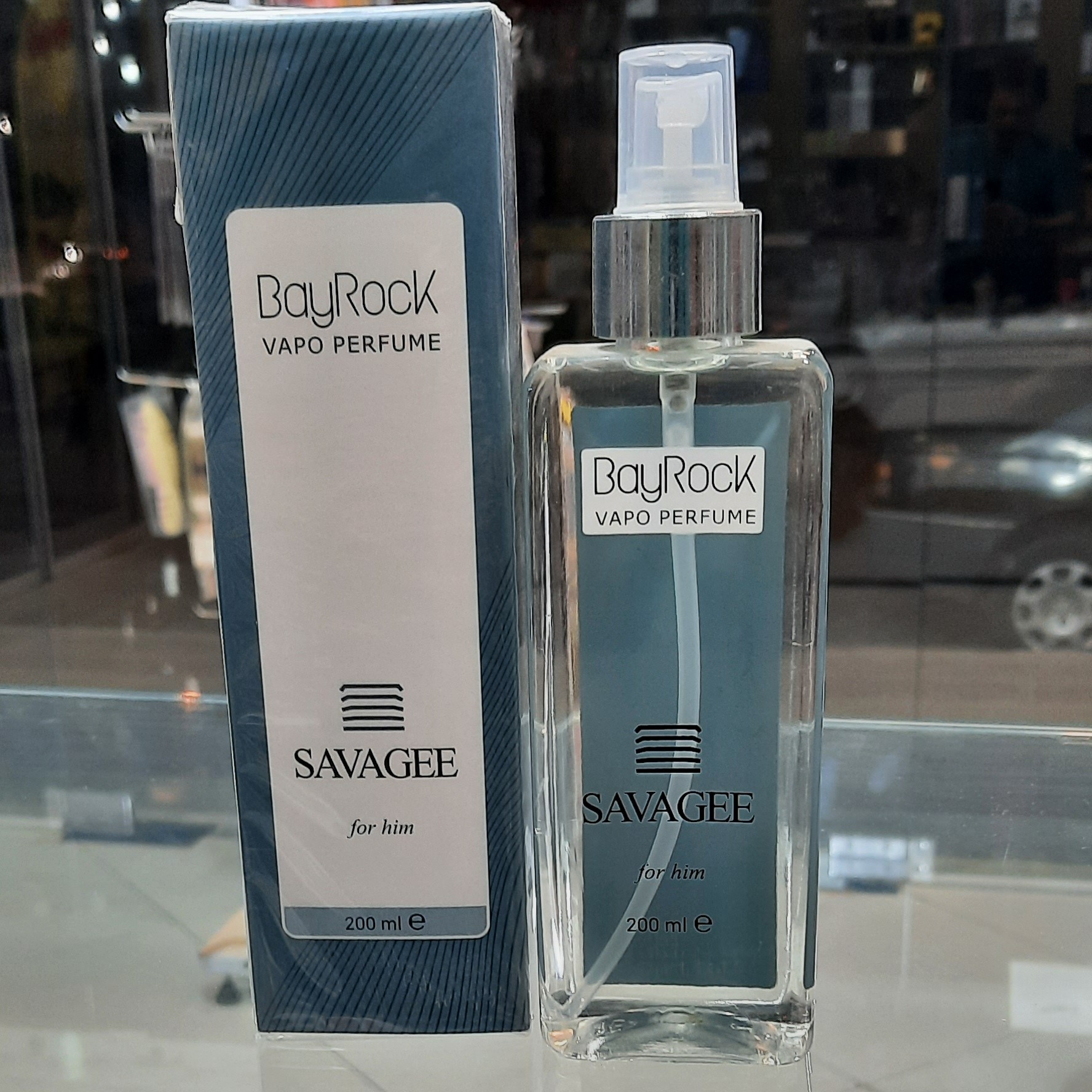 بادی اسپلش واپوsavagee بایراکVAPO PERFUME  BayRock