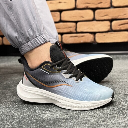 کتونی اسپرت مردانه مدل ساکونی Saucony رنگ آبی مشکی کد 8615