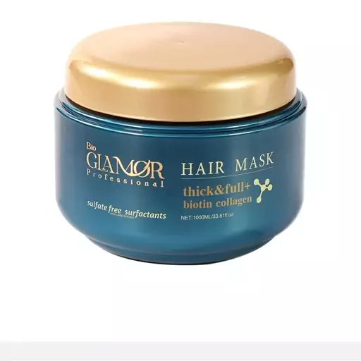 ماسک مو بیوتین و کلاژن گلامور بدون سولفات Glamor Hair Mask