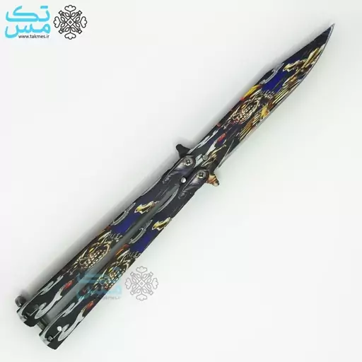 چاقوی پروانه ای اسکلت سایز بزرگ (22 سانتی) 003 butterfly knife