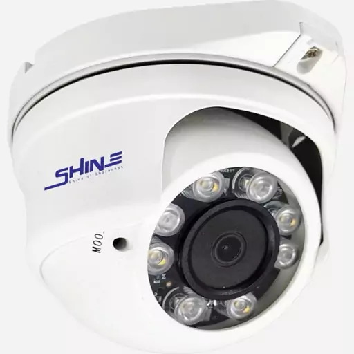 دوربین مداربسته 8 مگاپیکسل دام کیس بزرگ فلزی وارم لایت(دید در شب رنگی) برند SHINE مدل SEIPC-DA782CR5-W-M میکروفون دار