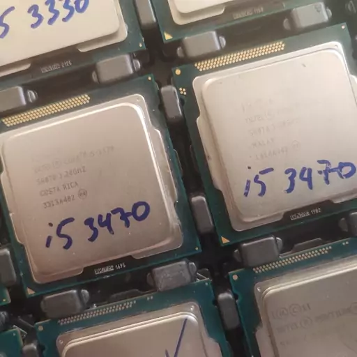 پردازنده اینتل نسل 3 -- Cpu intel  i5 3470 Trey بدون فن و جعبه 