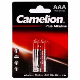 باتری نیم قلمی دوتایی کملیون Camelion پلاس آلکالاین ALKALINE 