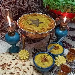 آش سبزی شیرازی اصل( باگوشت) 