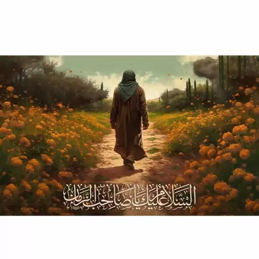 پرچم پشت منبری ولادت امام زمان (عج) کد 12515 سایز 600*280