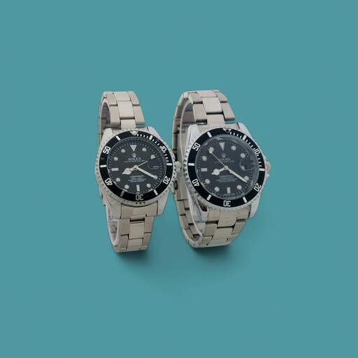 ست زنانه مردانه ساعت مچی رولکس ROLEX SUBMARINER SET BK-SR