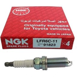 شمع خودرو ان جی کی مدل تک پلاتین پایه بلند LFR6C-11 91823 بسته 4 عددی