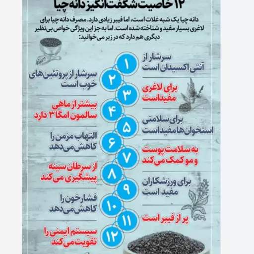 دانه چیا 200 گرمی 