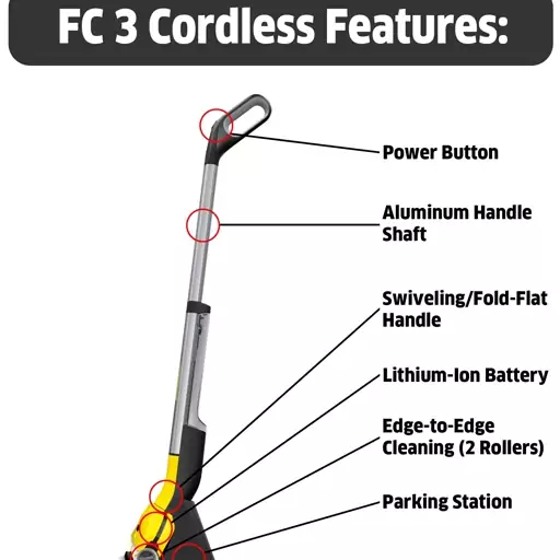 زمین شوی کارچر آلمان مدل FC3 cordless