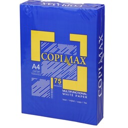 کاغذ COPIMAX 75g A4 نوین کاغذ شیراز بسته 500 عددی