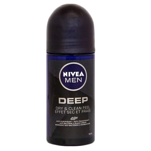 مام رول ضد تعریق مردانه نیوآ Nivea مدل دیپ Deep حجم 50ml