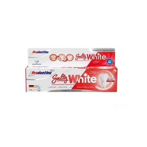  خمیر دندان کامل سفیدکننده salty white پرودنتین  150 گرم