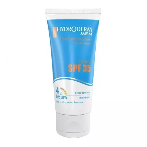 کرم ضد آفتاب آقایان SPF35 هیدرودرم فاقد چربی حجم 50 گرم