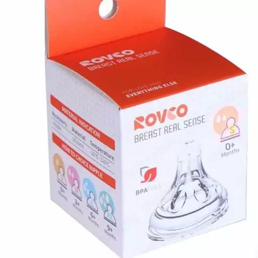 سرشیشه نچرال سیلیکونی دهانه پهن سایز صفر s رووکو کد4002 Rovco(پس کرایه)