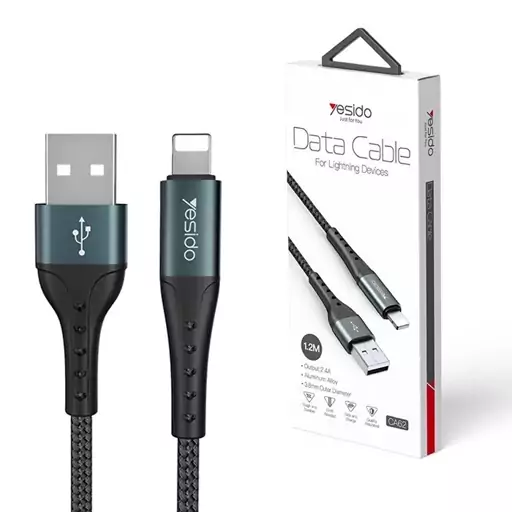 کابل تبدیل USB به لایتنینگ یسیدو مدل CA62 طول 1.2 متر