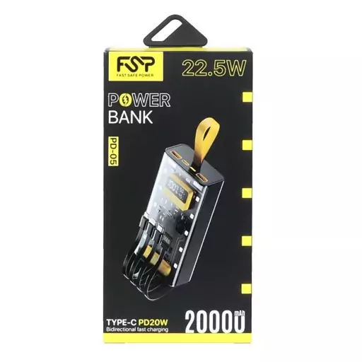 پاوربانک 20000 میلی آمپر FSP مدل PD-05