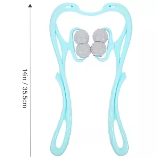 ماساژور 4 غلتکی  دستی جهت رفع گردن درد و گرفتگی عضلات 