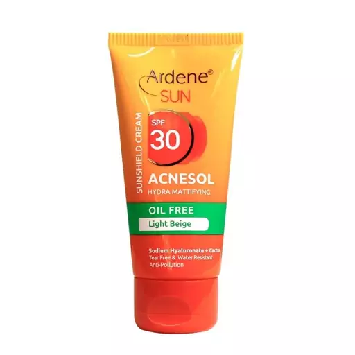 کرم ضد آفتاب فاقد چربی 30 SPF رنگ بژ روشن آردن Ardene مدل Acnesol وزن 50 گرم