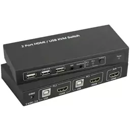 سوئیچ HDMI USB دارای 2 پورت KVM حرفه ای SpeaKa