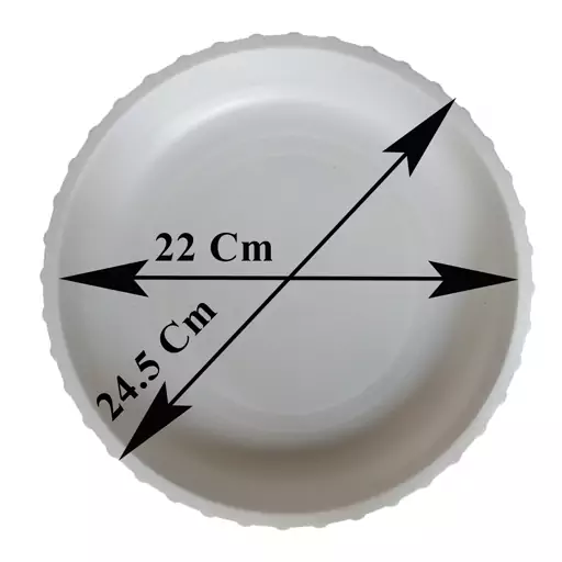 زیرگلدانی پلاستیکی قطر 24.5 سانتی-بشقاب گلدان -زیرگلدان مدل Ma25