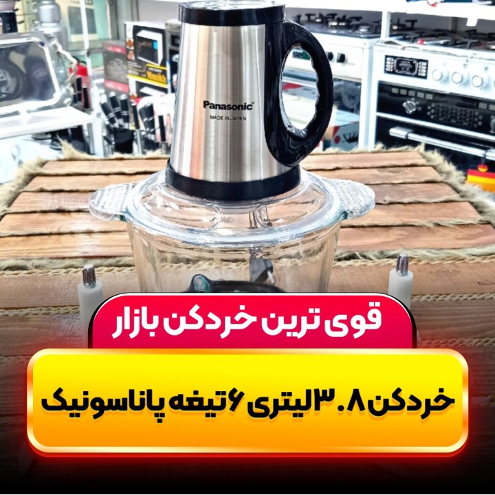 خردکن 3.8 لیتری پاناسونیک دو عدد تیغه 6 تایی 3000 وات