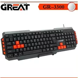 کیبورد گیمینگ سیم دار GREAT GR-3300