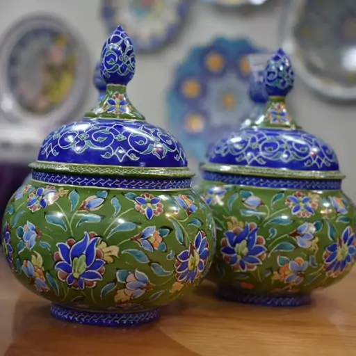 قندان مسی رنگی(پس کرایه)