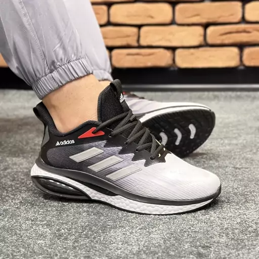 کتونی اسپرت مردانه مدل آدیداس adidas رنگ سفید مشکی کد 8712