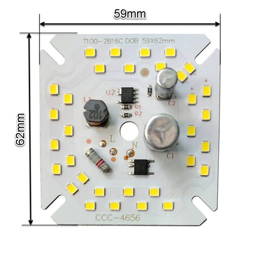 چیپ ال ای دی 30 وات 220 ولت مهتابی خازن دار
