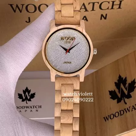 تخفیف باور نکردنی + ساعت مچی چوبی فانتزی برند Wood 1970