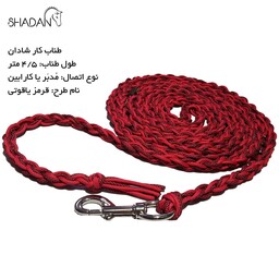 طناب کار با اسب شادان قرمز یاقوتی