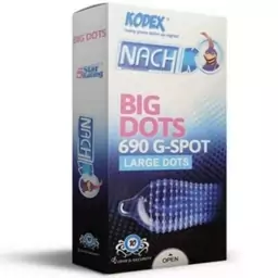 کاندوم خاردار ناچ کدکس مدل BIG DOTS بسته 10 عددی