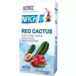 کاندوم کدکس مدل Red Cactus بسته 12 عددی