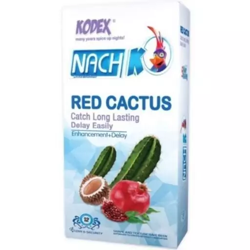 کاندوم کدکس مدل Red Cactus بسته 12 عددی