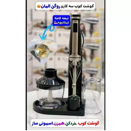 گوشتکوب برقی 4 کاره روگن مدل RU-2220