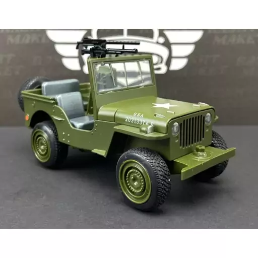 اسباب بازی ماشین فلزی جیپ Jeep Willys Military