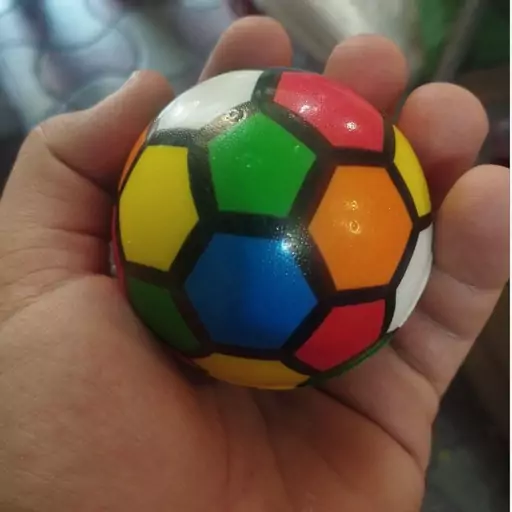 توپ اسفنجی مدل توپ فوتبال چند رنگ کد toy ball