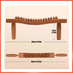 وردنه چوبی ماساژ ساموا SAMOA دسته تعویض شونده،ماساژور چوبی دو دسته پیچی