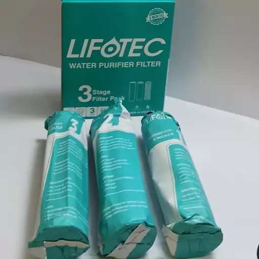 پک فیلتر سه مرحله دستگاه تصفیه آب خانگی لایف تک ویتنام lifotec