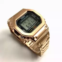 ساعت مچی کاسیو جی شاک مدلCasio G-Shock DW5600رنگ رزگلد 