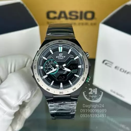 ساعت  مچی کاسیو  ادیفایس casio edifice ECB-2200DD-1A بند استیل رنگ ثابت،مسترکوالیتی 