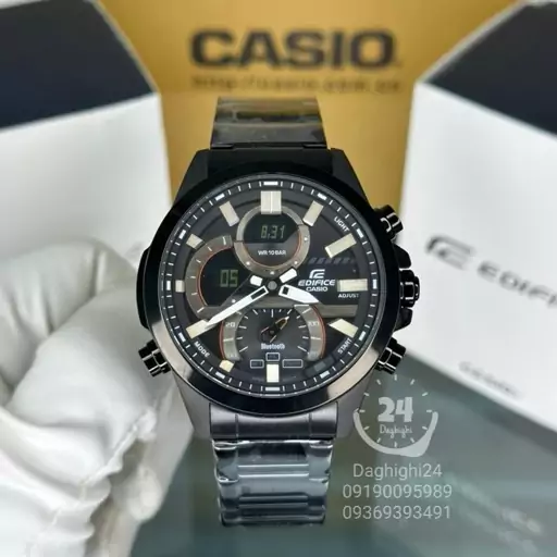 ساعت  مچی کاسیو  ادیفایس casio edifice ECB-30DC-1A-- بند استیل رنگ ثابت،مسترکوالیتی 